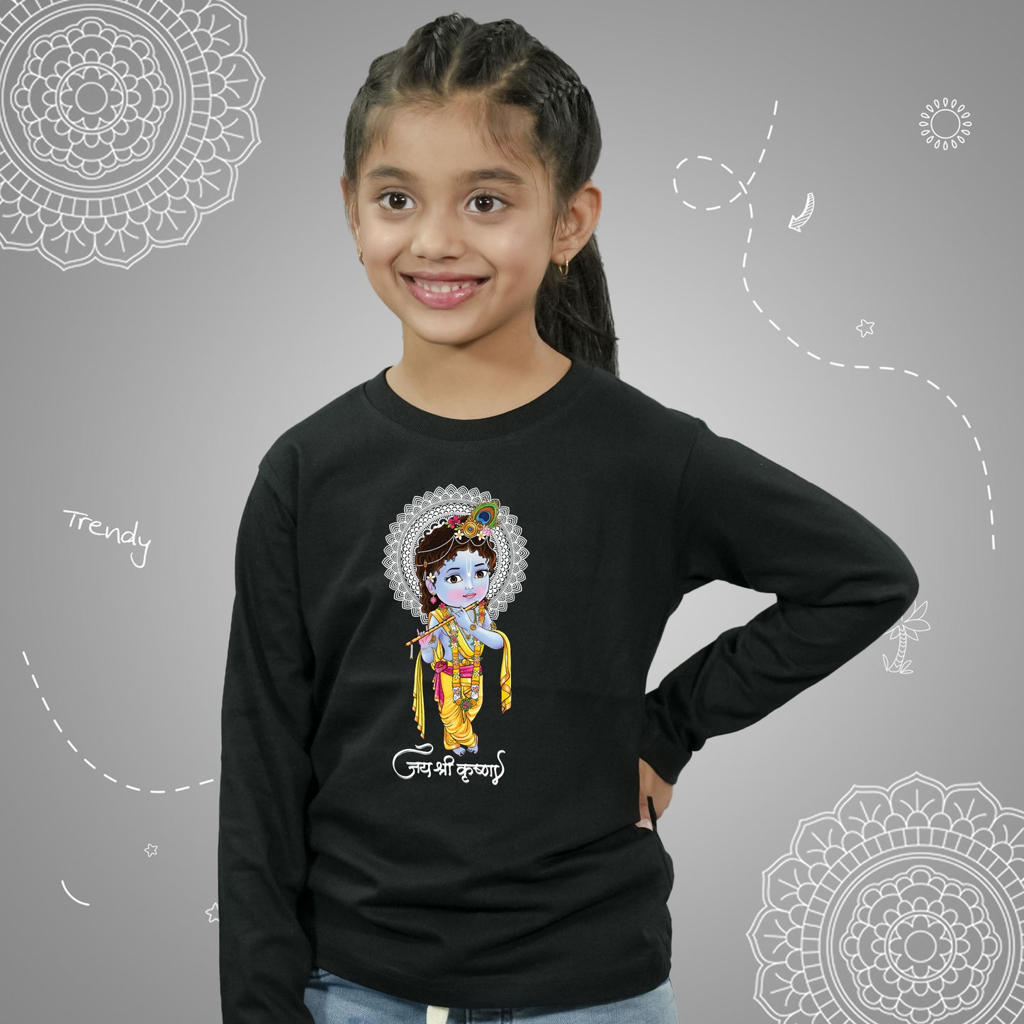 Jai Shri Krishna in Long Sleeves