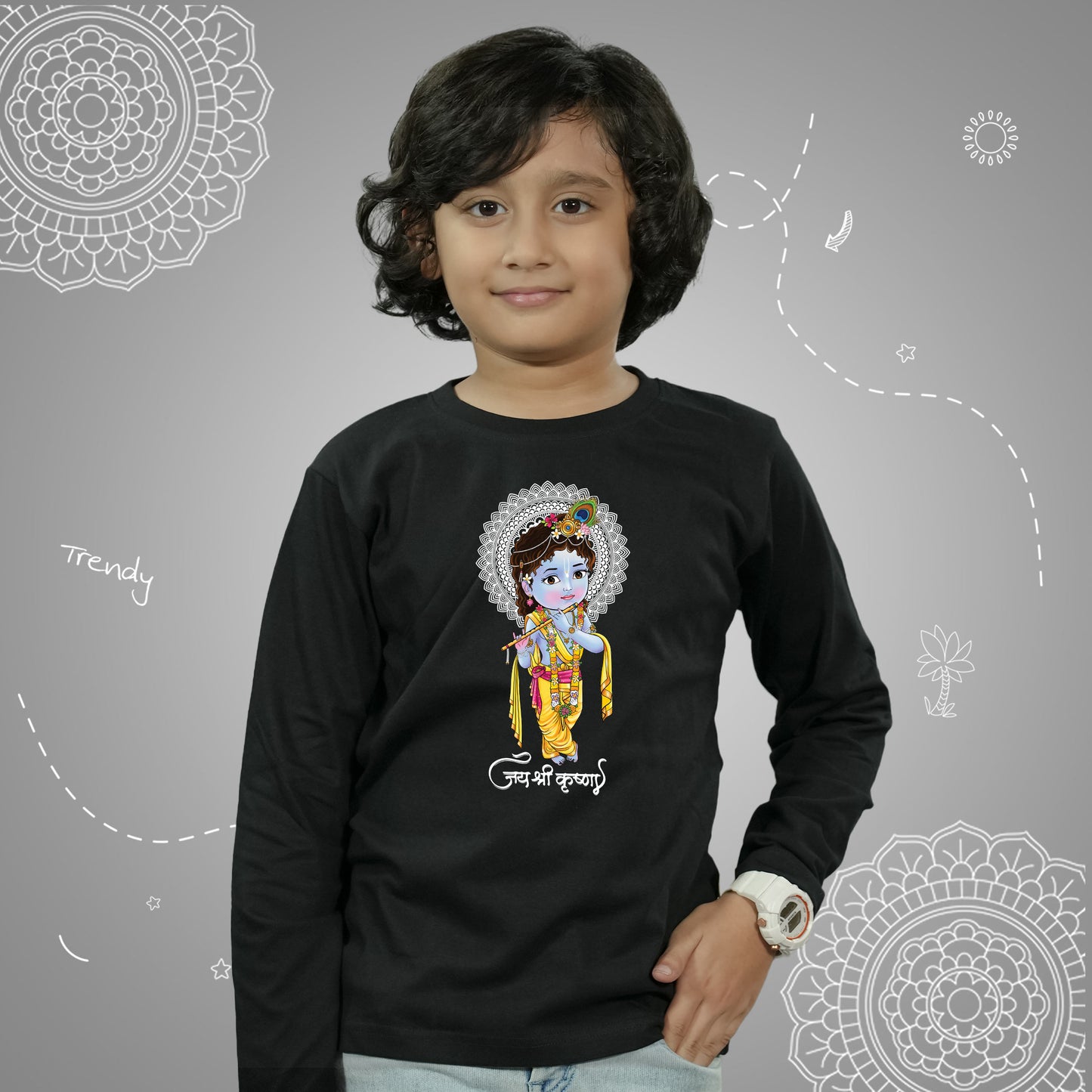 Jai Shri Krishna in Long Sleeves