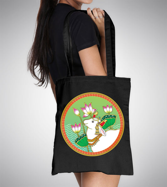 Pichwai Art Tote Bag