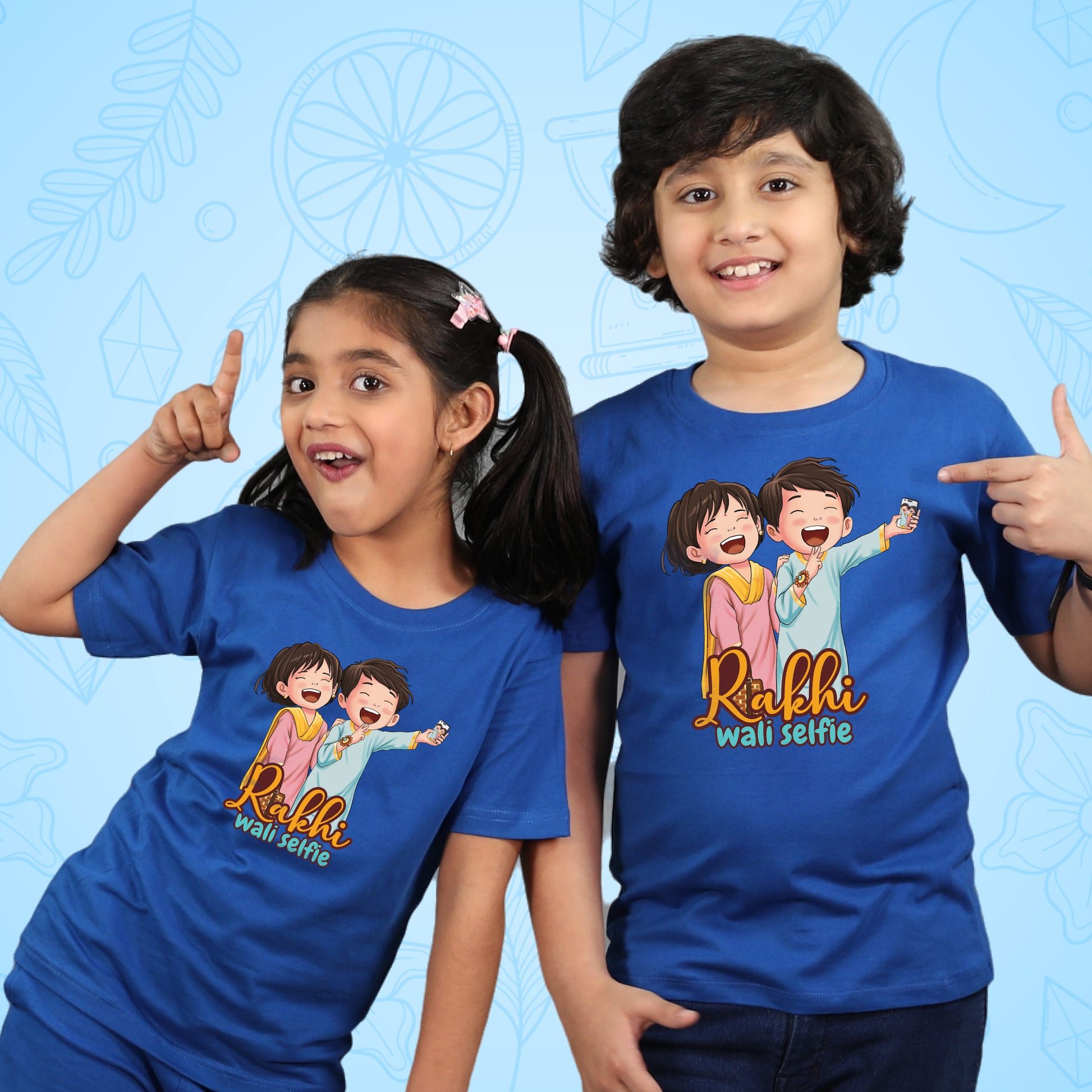 Rakhi Wali Selfie - T-shirt Combo