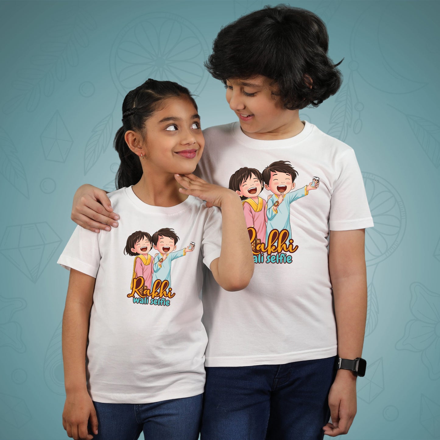 Rakhi Wali Selfie - T-shirt Combo