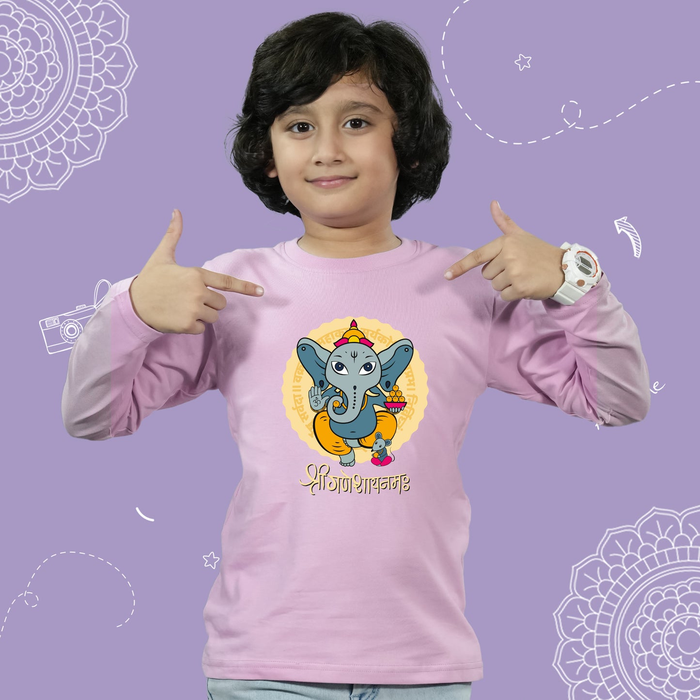 Om Ganpataye Namah - Long Sleeves