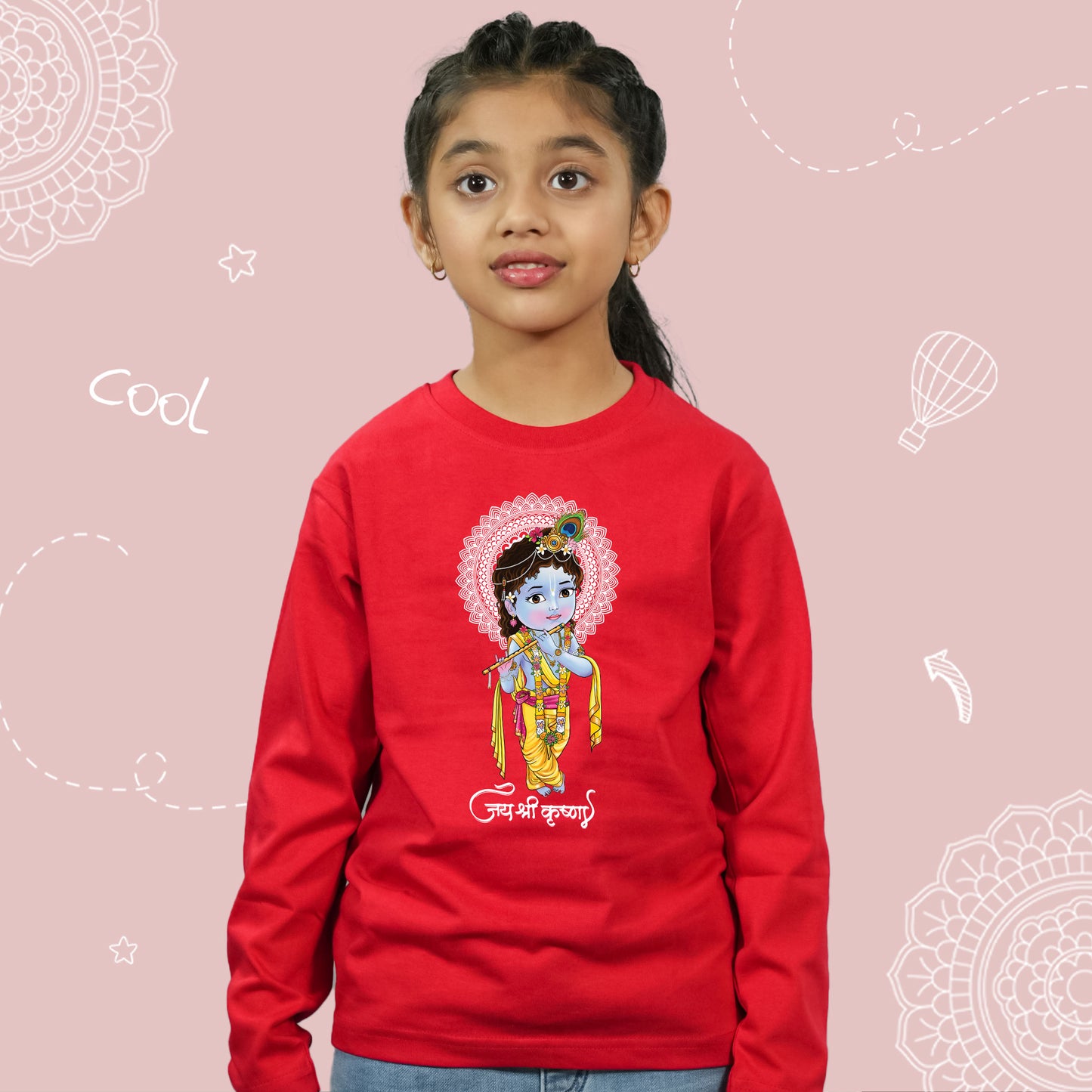 Jai Shri Krishna in Long Sleeves