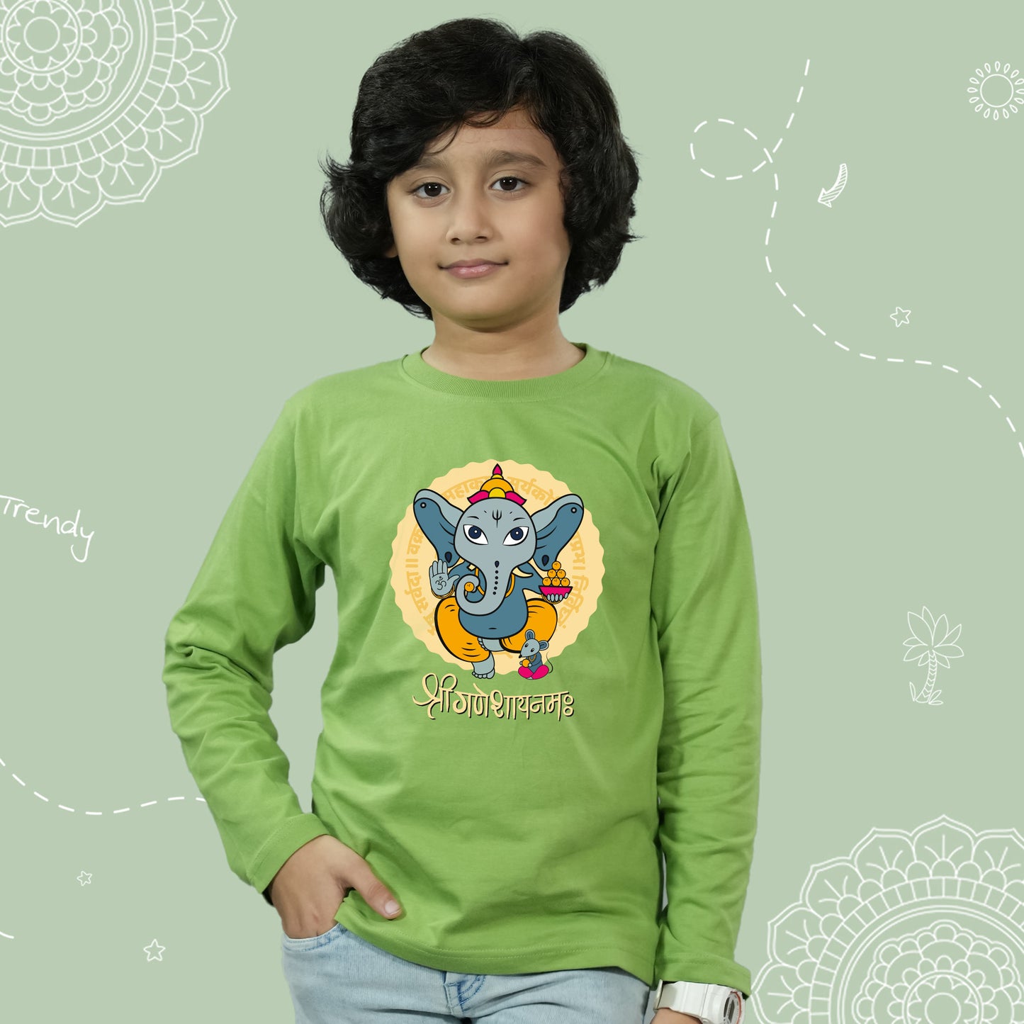 Om Ganpataye Namah - Long Sleeves