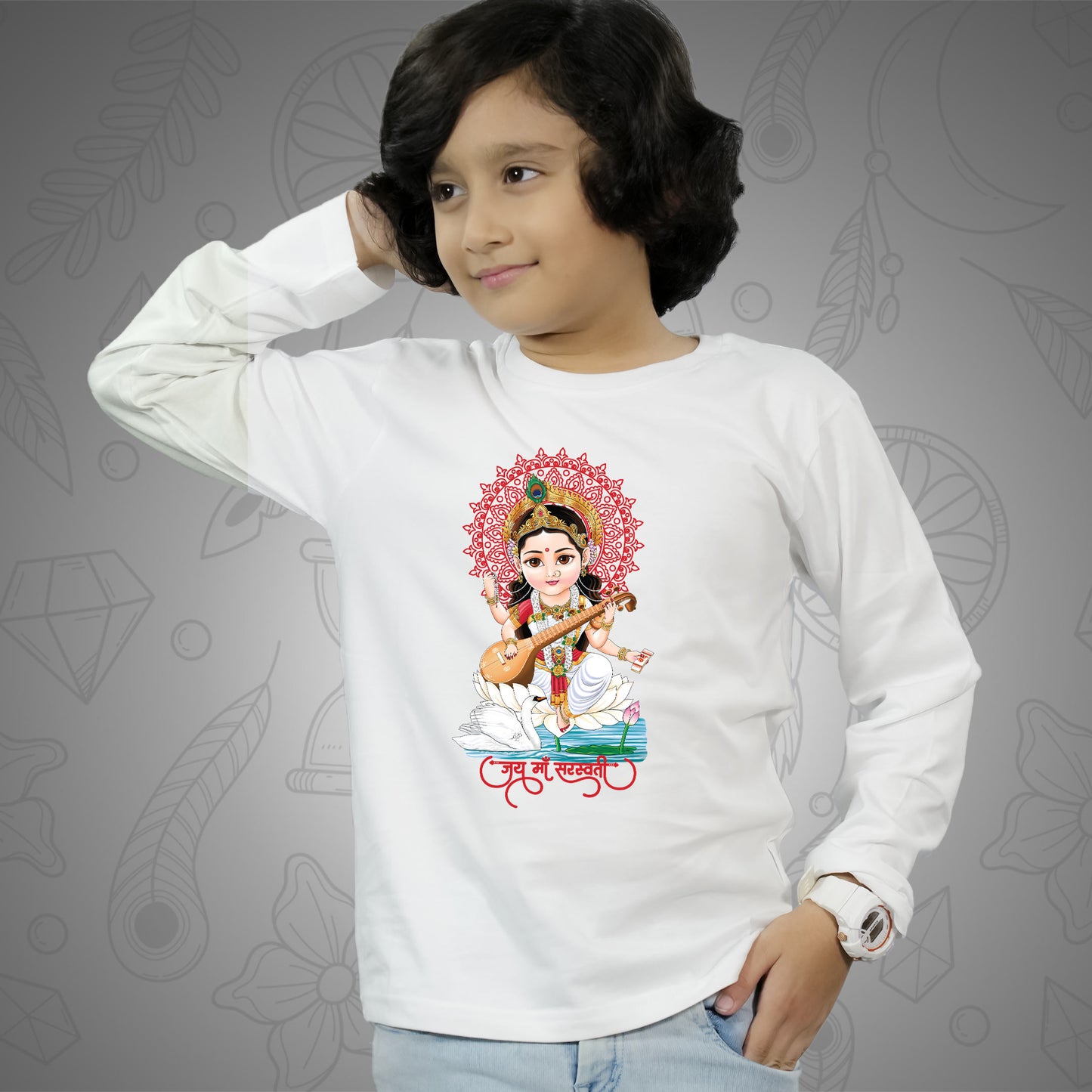 Jai Maa Saraswati - Long Sleeves