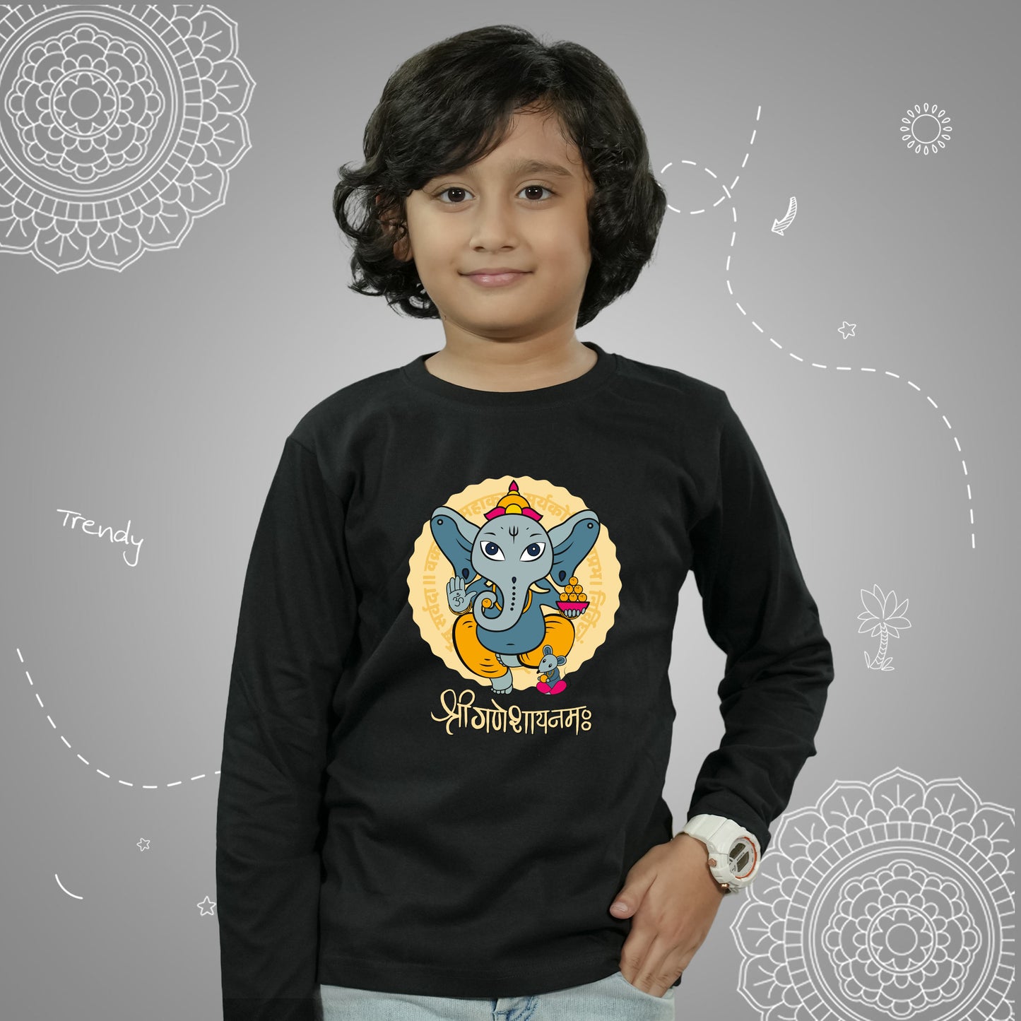 Om Ganpataye Namah - Long Sleeves