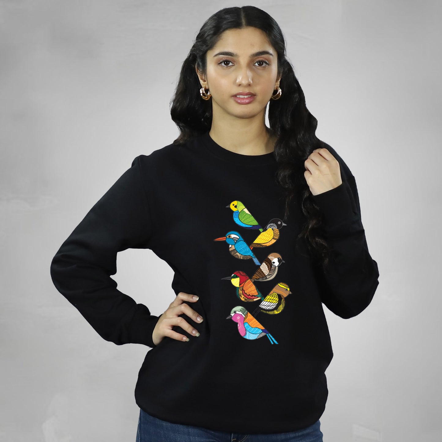 Arty Birds on Sweatshirt