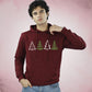 Christmas Trees on Hoodie